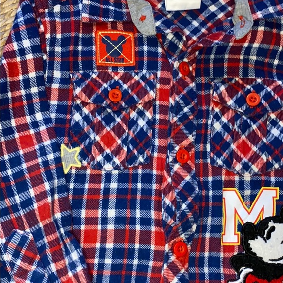 sold on Ⓜ️: Disney Mickey Mouse Plaid Shirt 4T - Picture 3 of 5